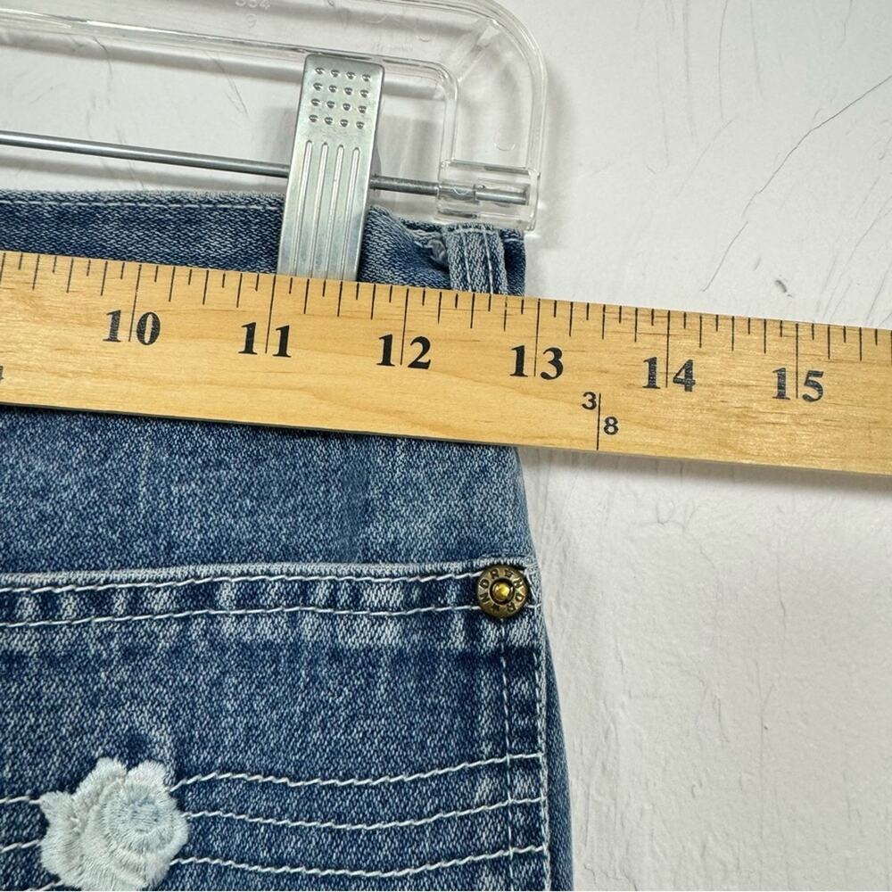 Vintage Wide Leg High Rise Jeans Womens 9 Medium Wash Blue Denim 90s - Picture 11 of 14